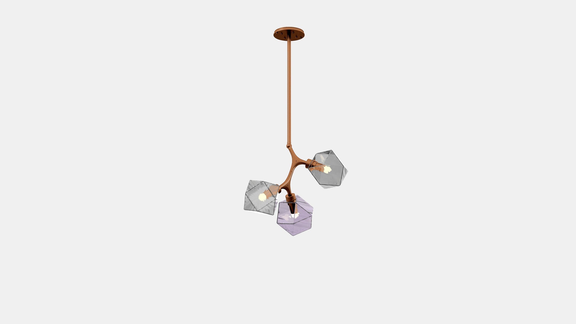 Welles Triple Pendant DR Copper