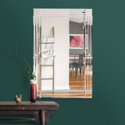 Milton Beveled Edge Square Wall Mirror - 100 x 70 CM-8