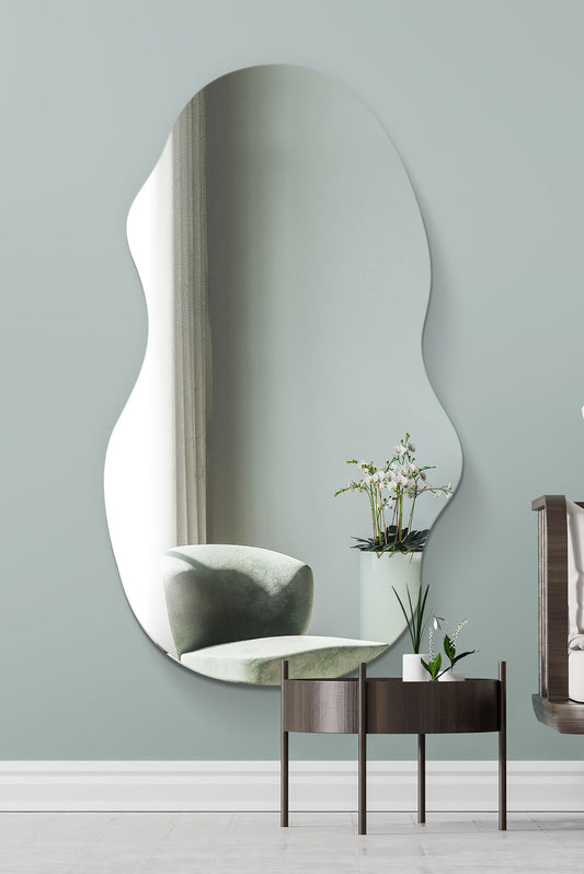 Lacuna Frameless Wall Mirror for Ponds - 63" x 28" (160CM x 70CM)-8