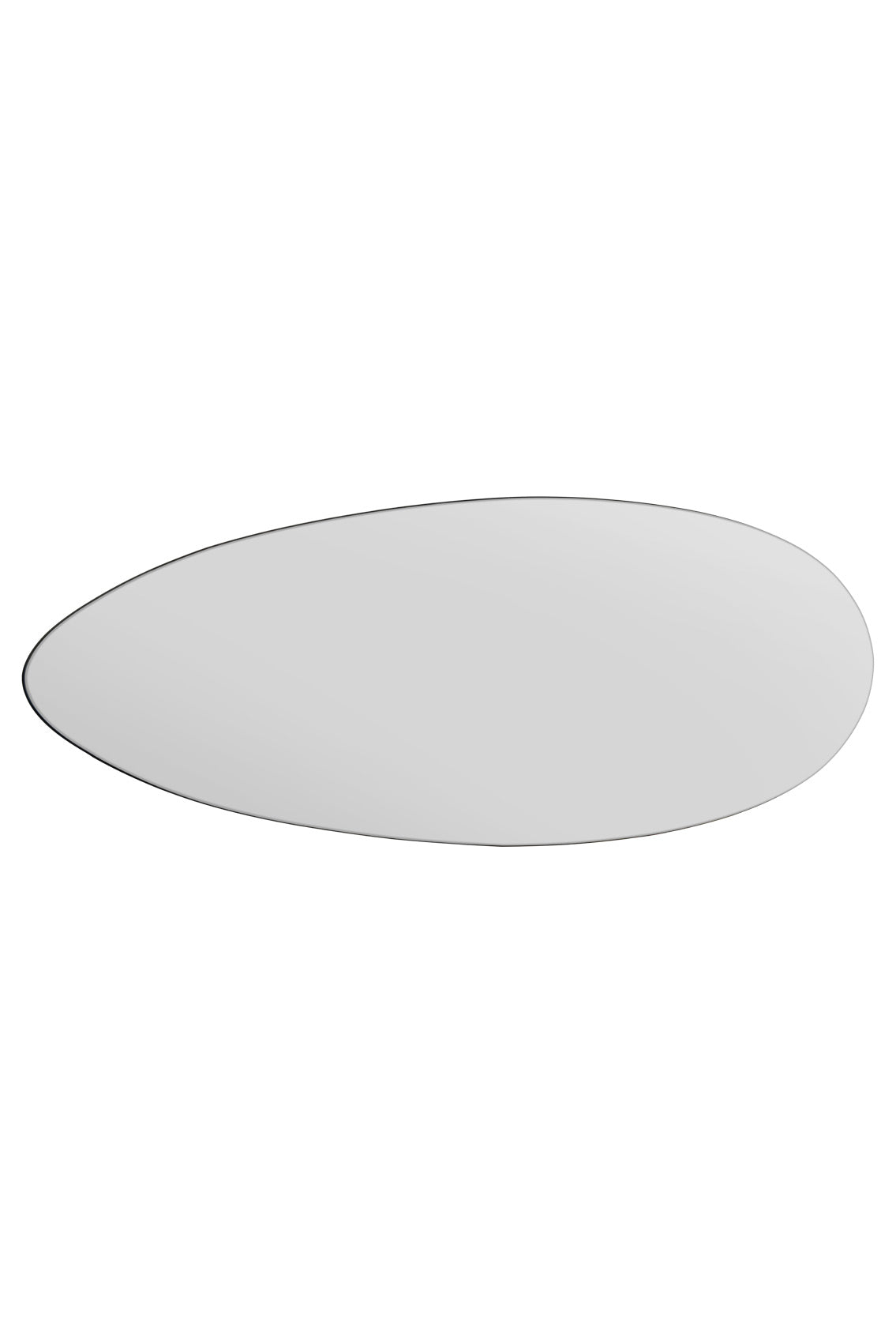 Elegant Frameless Tear Drop Glass Mirror 63" X 24" (160CM X 60CM)-4