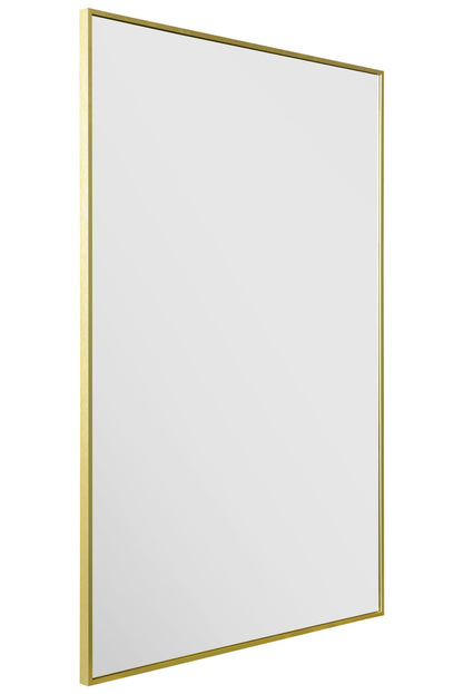 The Artus - 47" X 31" (120CM X 80CM) Gold Trimmed Aluminium Wall Mirror-3