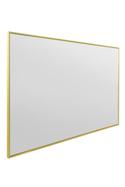 The Artus - 47" X 31" (120CM X 80CM) Gold Trimmed Aluminium Wall Mirror-5