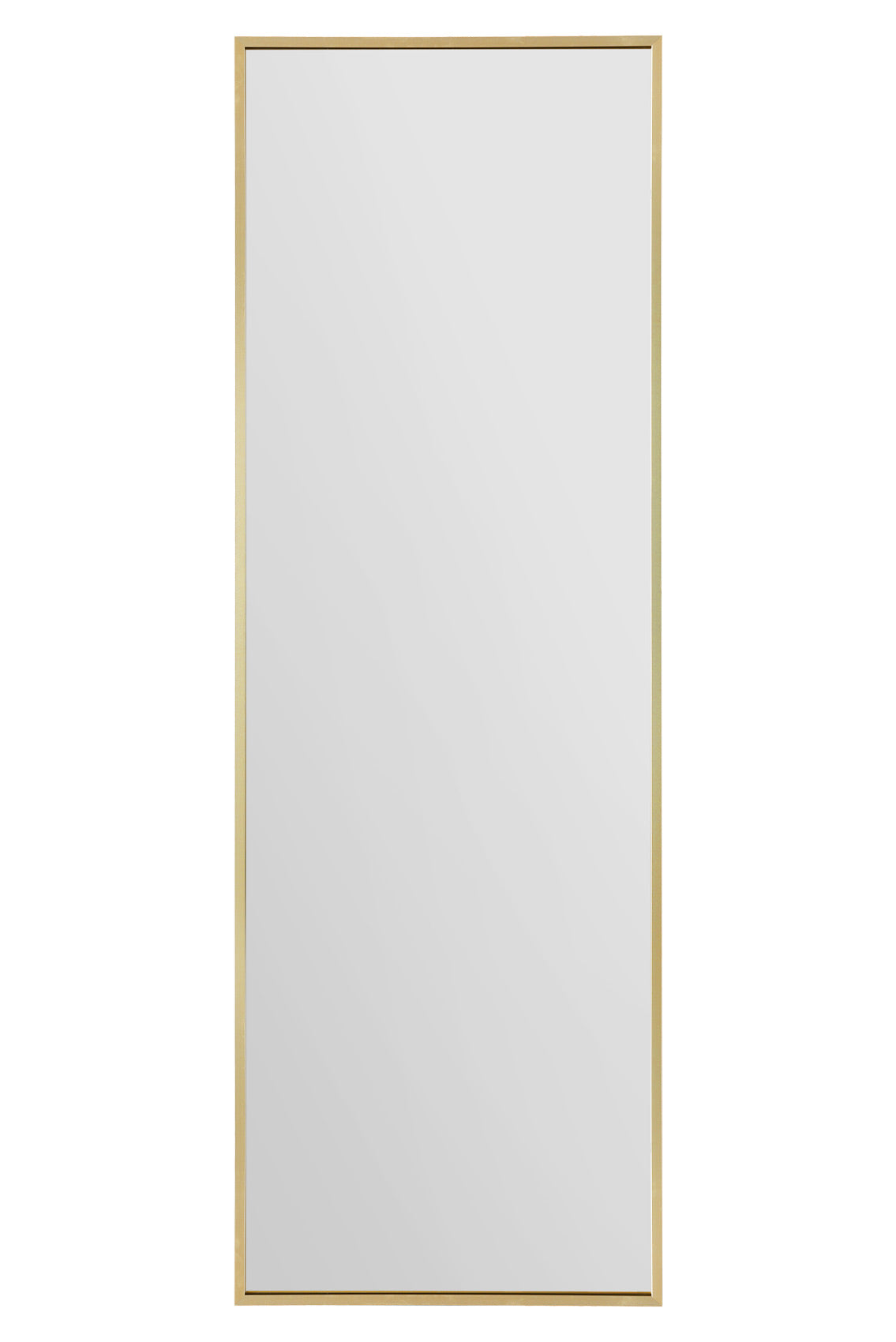 The Elegance - 47" X 16" (120CM X 40CM) Gold Trimmed Aluminium Wall Mirror-2