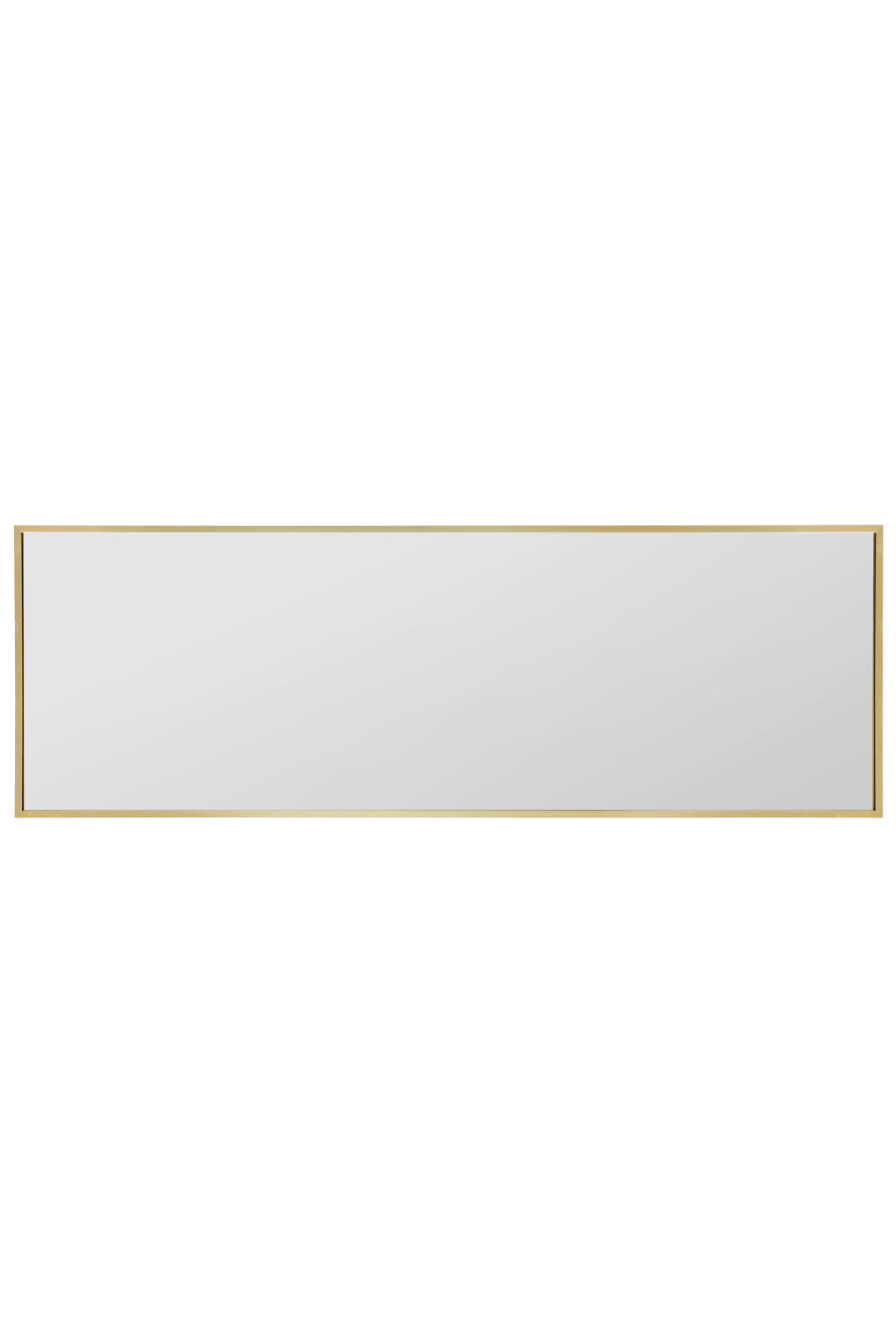 The Elegance - 47" X 16" (120CM X 40CM) Gold Trimmed Aluminium Wall Mirror-4