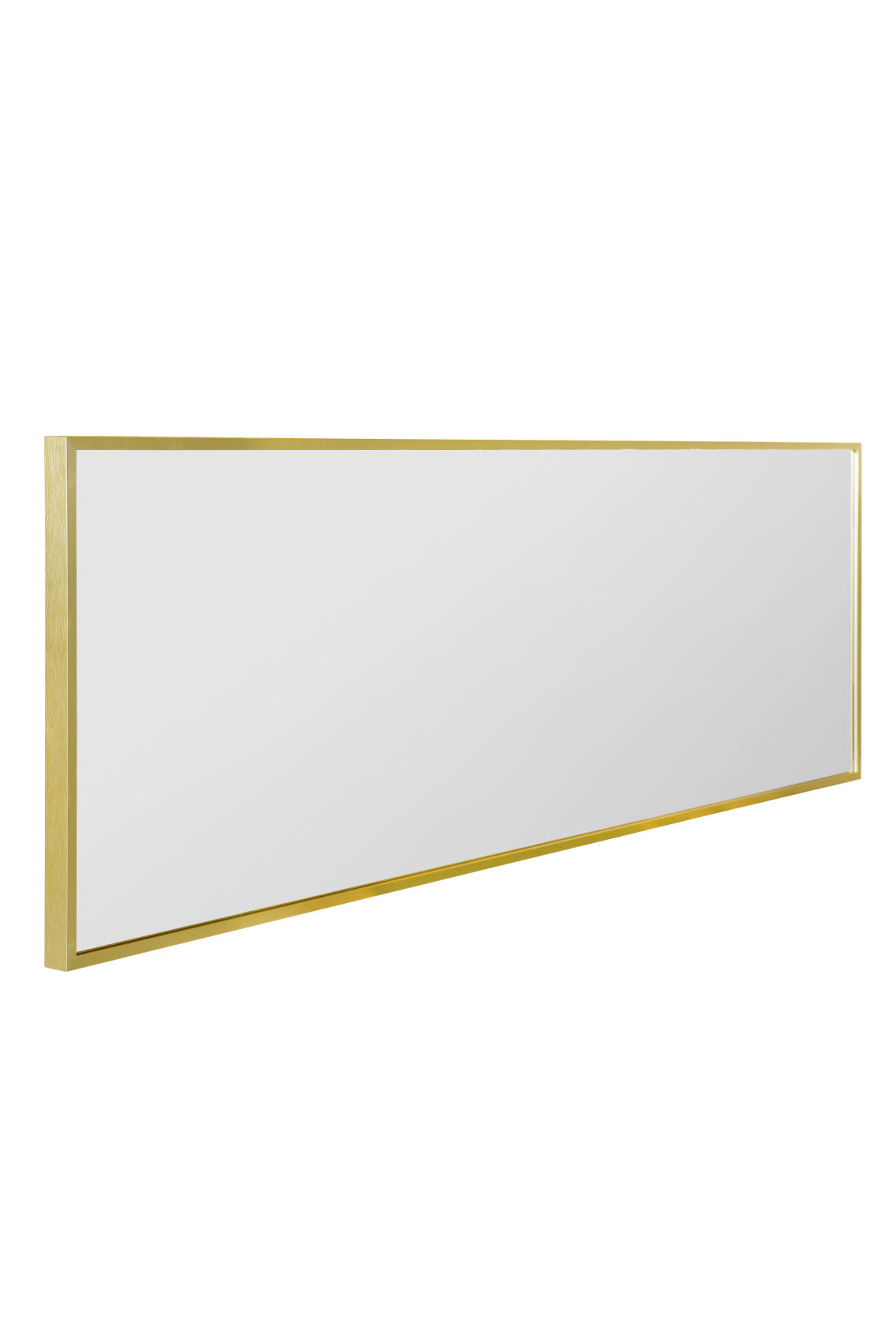 The Elegance - 47" X 16" (120CM X 40CM) Gold Trimmed Aluminium Wall Mirror-5