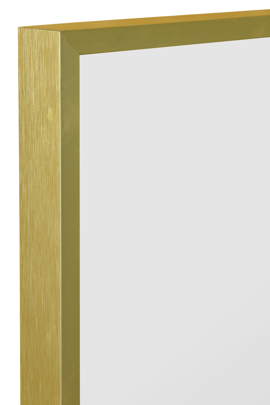 The Elegance - 47" X 16" (120CM X 40CM) Gold Trimmed Aluminium Wall Mirror-6