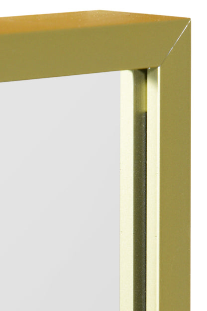 The Elegance - 47" X 16" (120CM X 40CM) Gold Trimmed Aluminium Wall Mirror-7