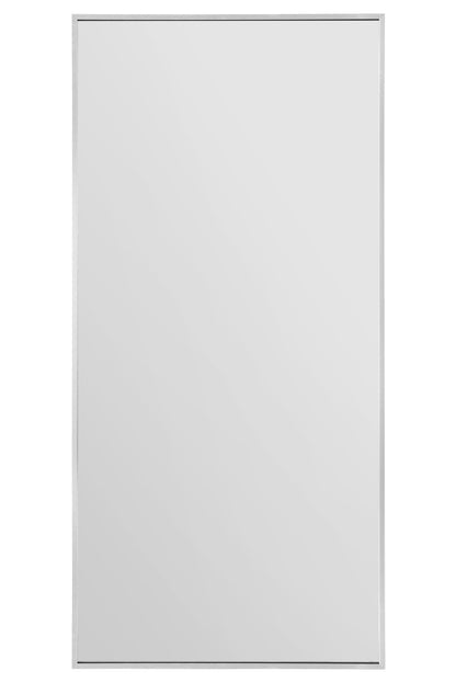 The Artus - Sleek Silver Aluminium Framed Leaning Mirror 68" X 33" (174CM X 85CM)-2