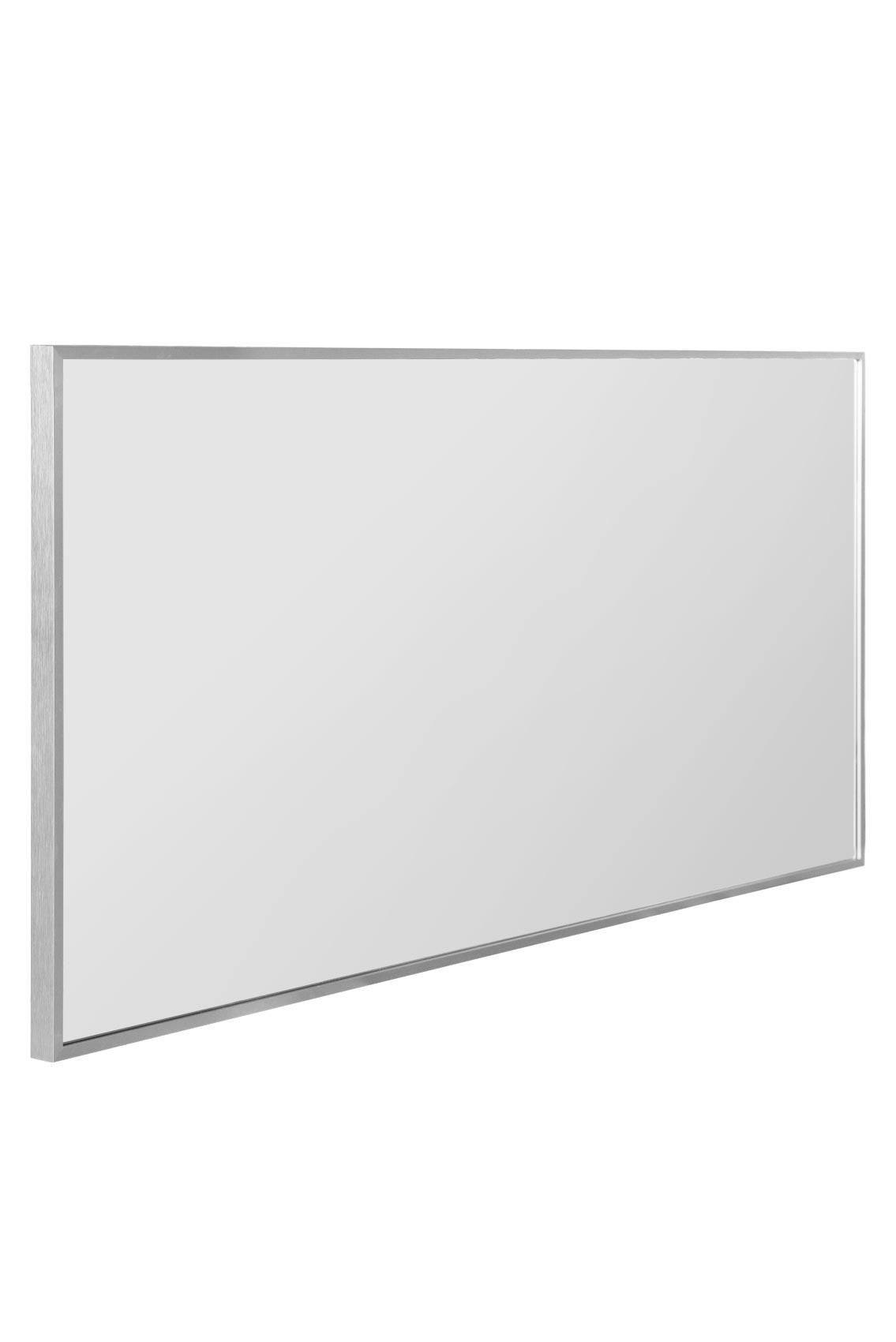 The Artus - Sleek Silver Aluminium Framed Leaning Mirror 68" X 33" (174CM X 85CM)-5