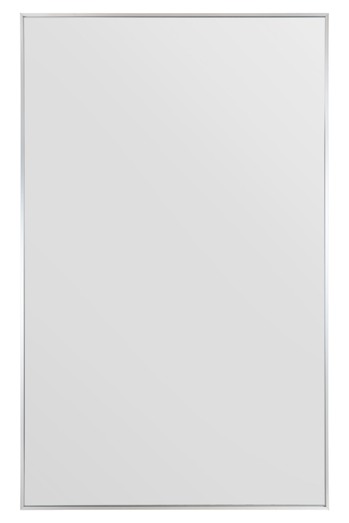 The Artus - Sleek Silver Aluminium Framed Leaning Mirror 68" X 43" (174CM X 110CM)-2