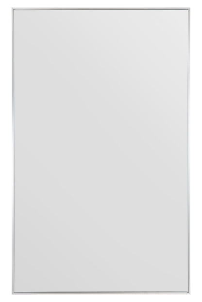 The Artus - Sleek Silver Aluminium Framed Leaning Mirror 68" X 43" (174CM X 110CM)-2