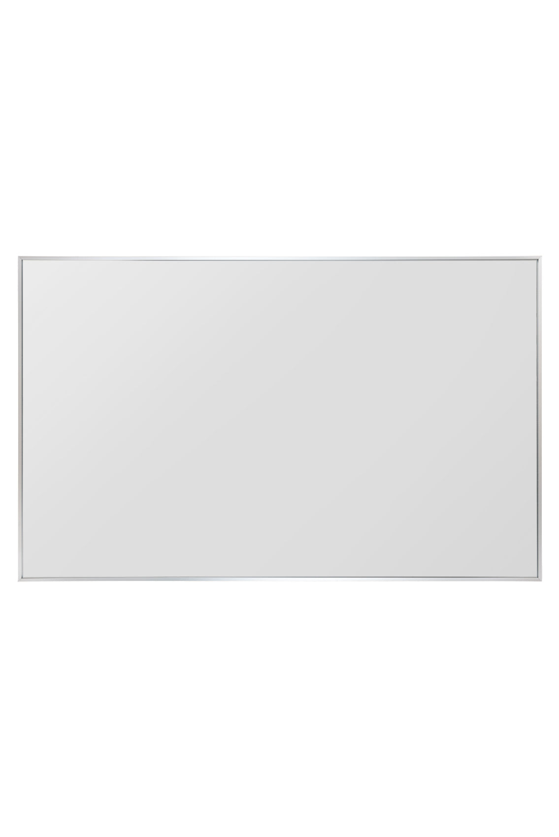 The Artus - Sleek Silver Aluminium Framed Leaning Mirror 68" X 43" (174CM X 110CM)-4