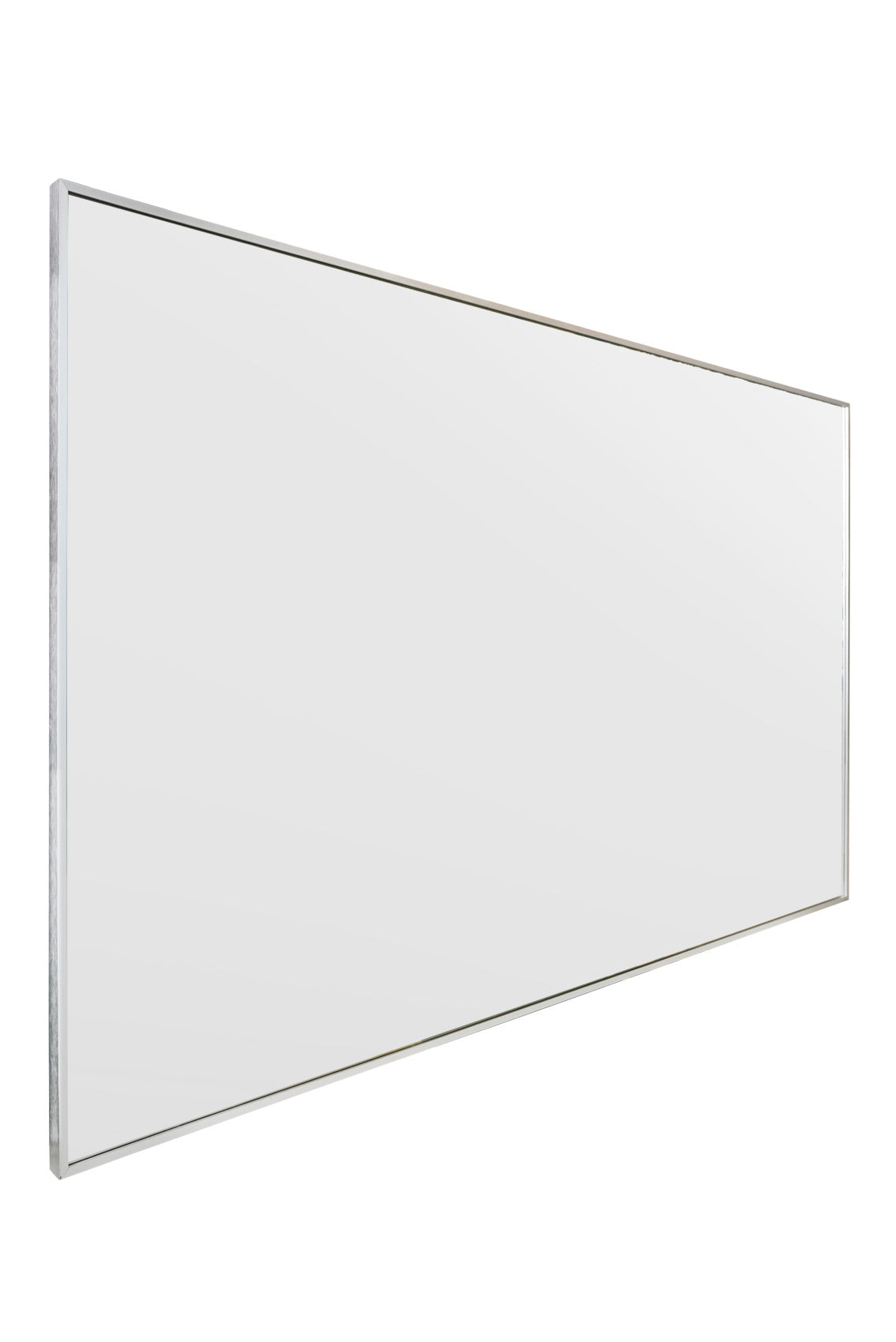 The Artus - Sleek Silver Aluminium Framed Leaning Mirror 68" X 43" (174CM X 110CM)-5