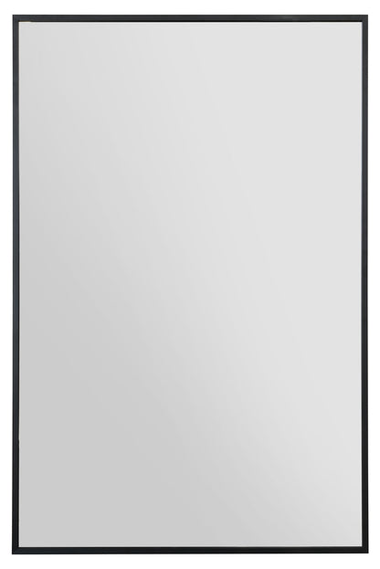 The Artus - Sleek Black Aluminium Framed Wall Mirror 35" X 24" (90CM X 60CM)-2