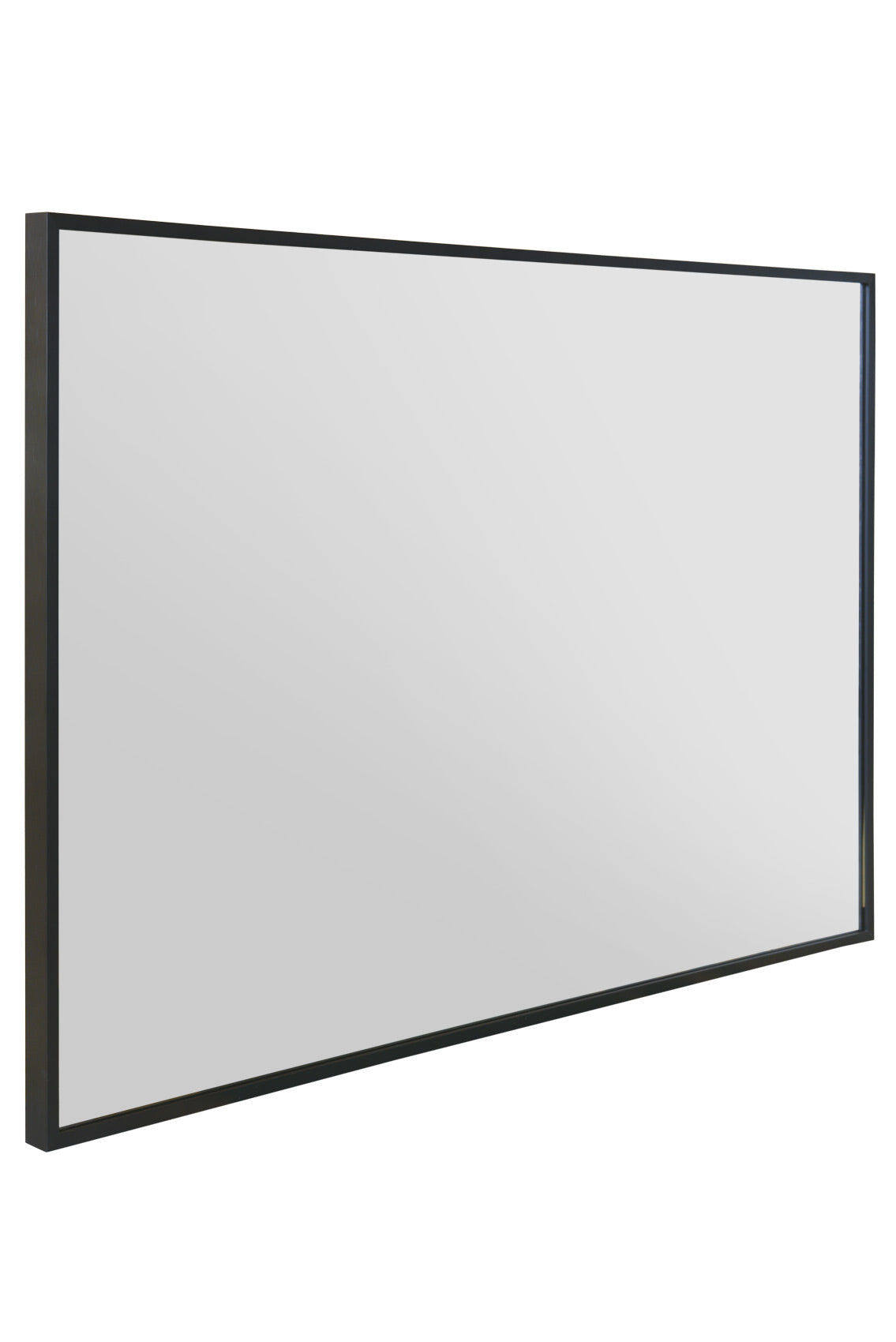 The Artus - Sleek Black Aluminium Framed Wall Mirror 35" X 24" (90CM X 60CM)-5