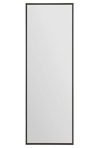 Artus Black Aluminium Framed Leaning Wall Mirror 47" x 16" (120CM x 40CM)-2