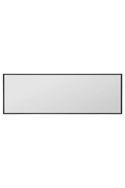 Artus Black Aluminium Framed Leaning Wall Mirror 47" x 16" (120CM x 40CM)-4