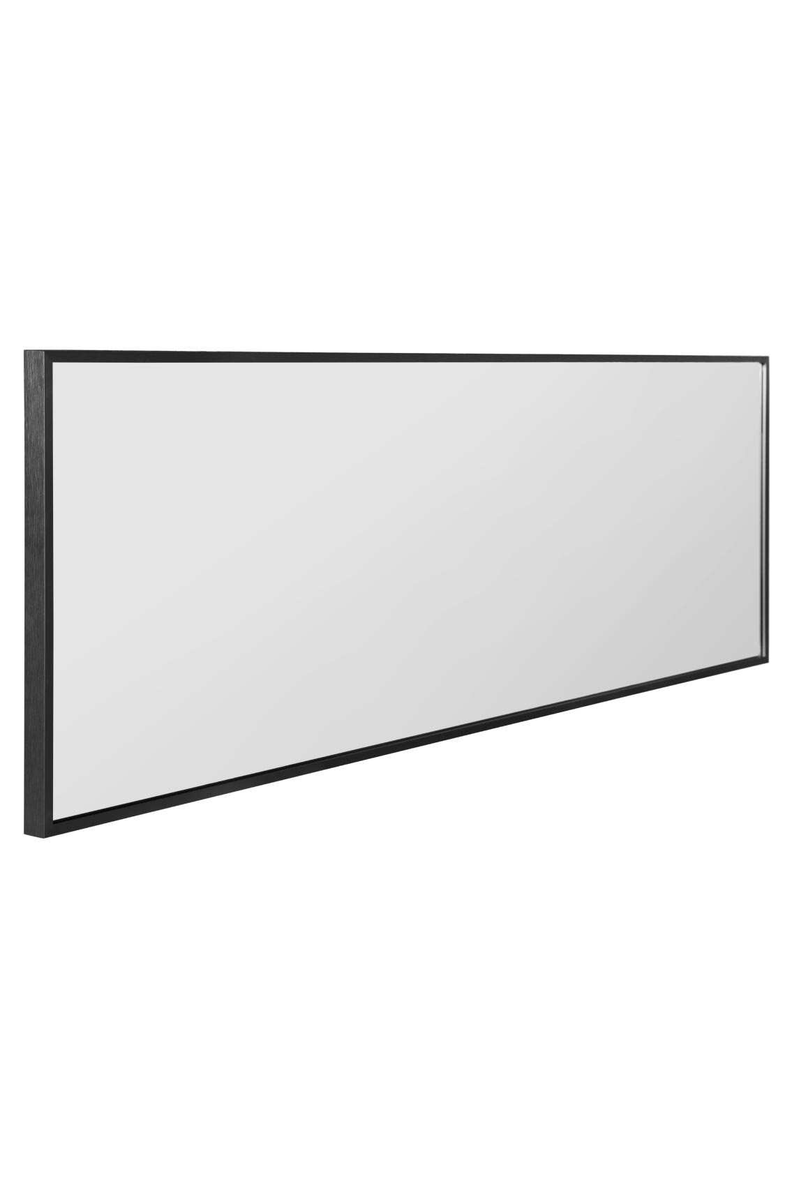 Artus Black Aluminium Framed Leaning Wall Mirror 47" x 16" (120CM x 40CM)-5