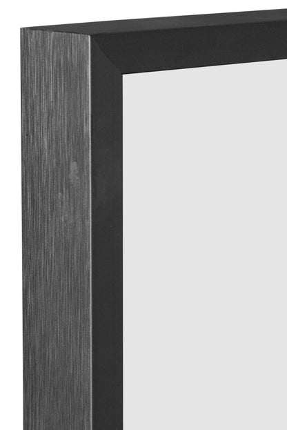 Artus Black Aluminium Framed Leaning Wall Mirror 47" x 16" (120CM x 40CM)-6