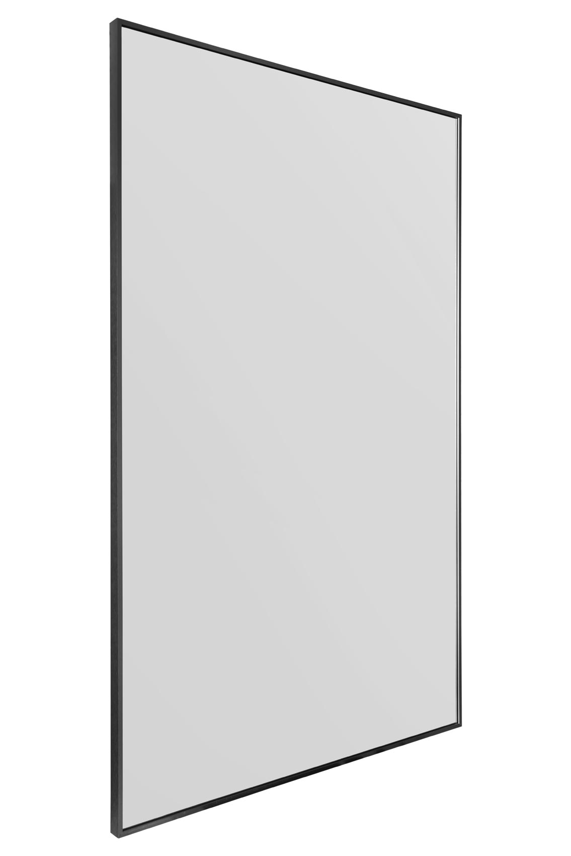 The Artus - Sleek Black Aluminium Framed Leaning Mirror 68" x 43" (174CM x 110CM)-3