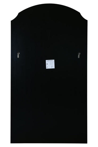 The Curva - Sleek Black Trimmed Dual Arch Leaner & Wall Mirror 63"x35" (160cm X 90cm) with Premium Inset Glass-6