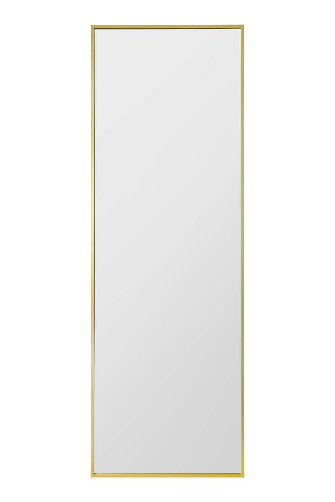 The Artus - 67" X 23" (170CM X 58CM) Gold Trimmed Aluminium Wall Mirror-1