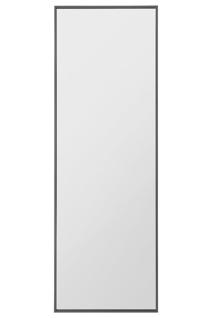 The Artus - 67" X 23" (170CM X 58CM) Sleek Black Aluminium Framed Standing Mirror-2