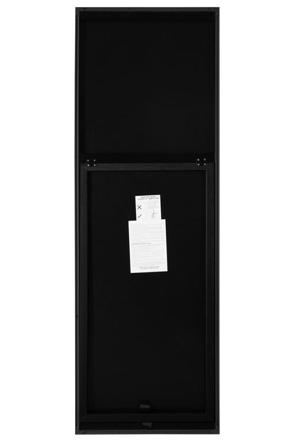 The Artus - 67" X 23" (170CM X 58CM) Sleek Black Aluminium Framed Standing Mirror-4