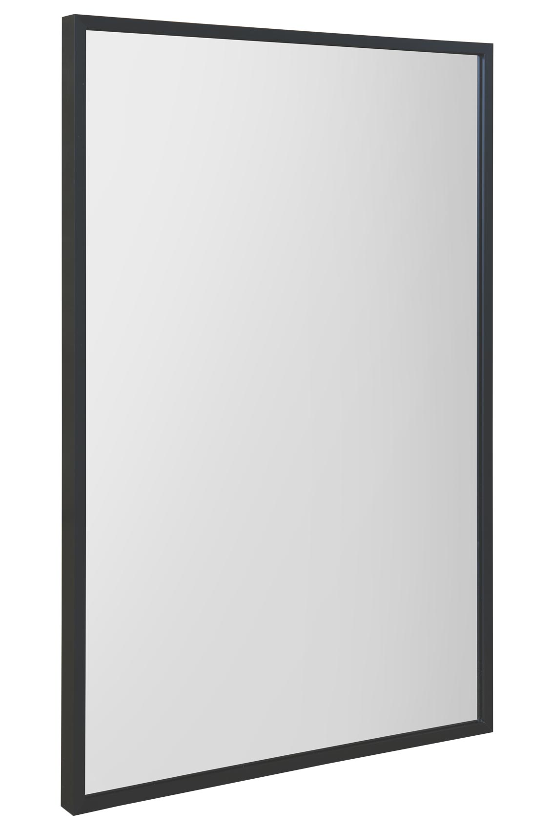 The Artus - Sleek Black Aluminum Framed Wall Mirror 16" x 24" (40CM x 60CM)-3