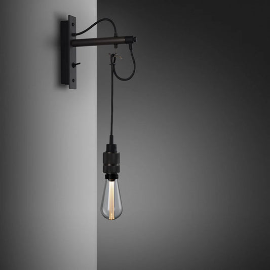 Hooked Wall Light/ Nude/ Graphite smoked bronze 