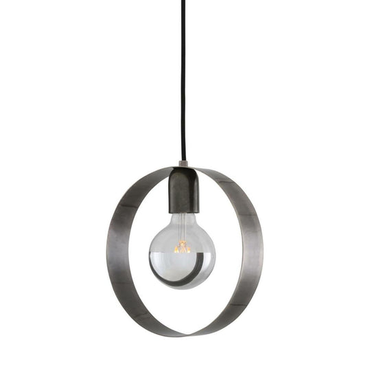 Fossa Modern Circular Brass Pendant Light 24cm