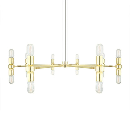 Kendu Modern Adjustable Chandelier, Eight-Arm