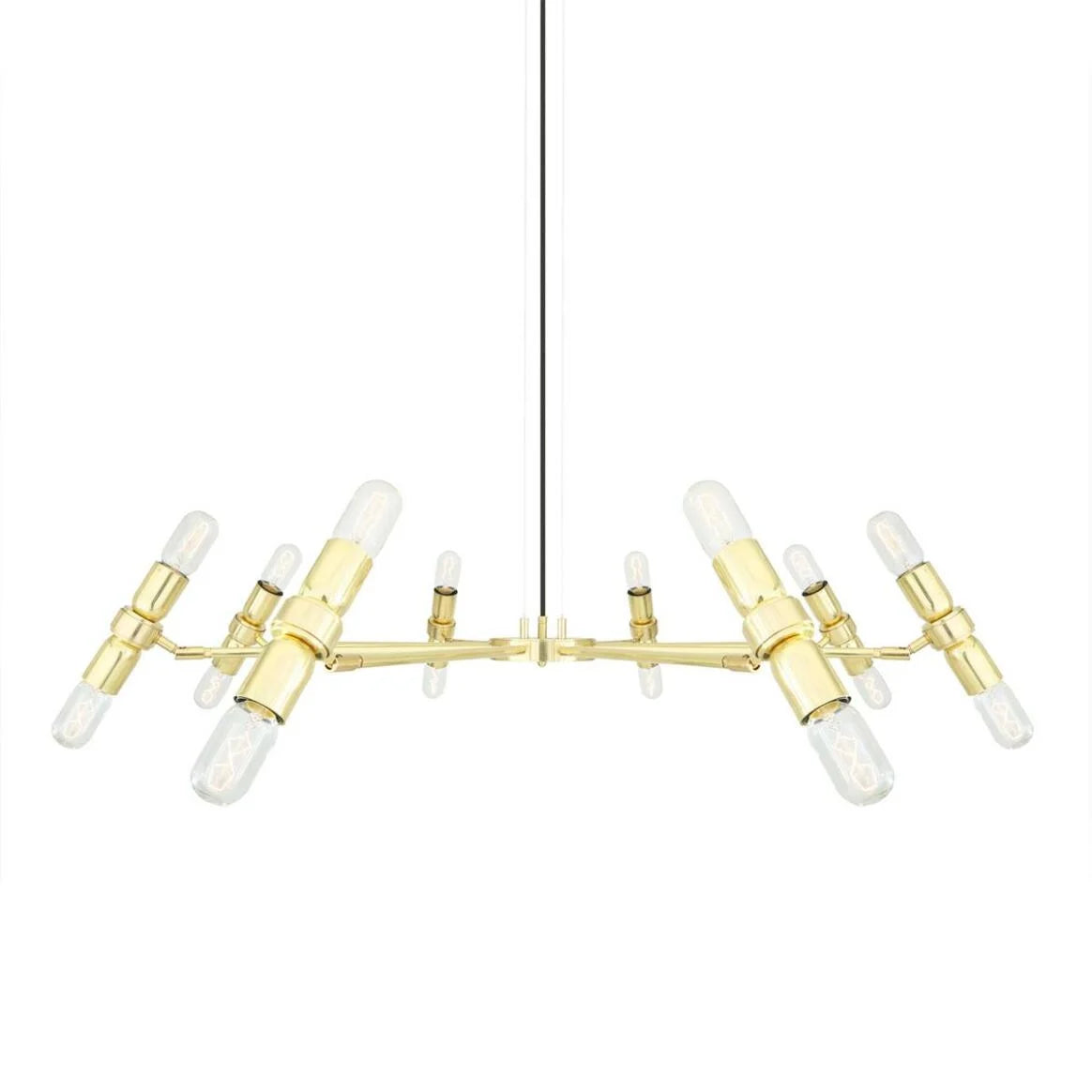 Kendu Modern Adjustable Chandelier, Eight-Arm