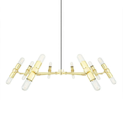 Kendu Modern Adjustable Chandelier, Eight-Arm