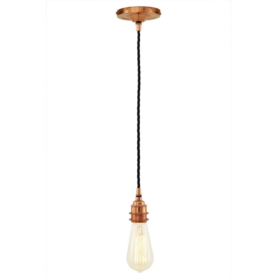 Lome Vintage Bare Bulb Pendant Light