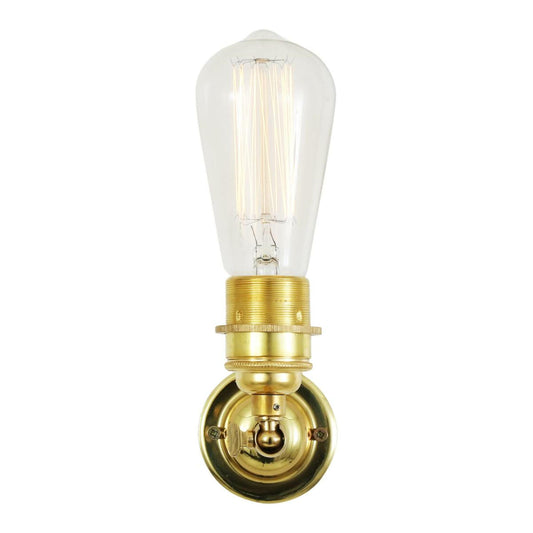 Lome Vintage Bare Bulb Wall Light with Swivel, product shot
