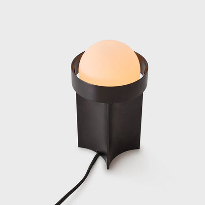 Small Loop Table Lamp with Sphere III Dark grey still 2