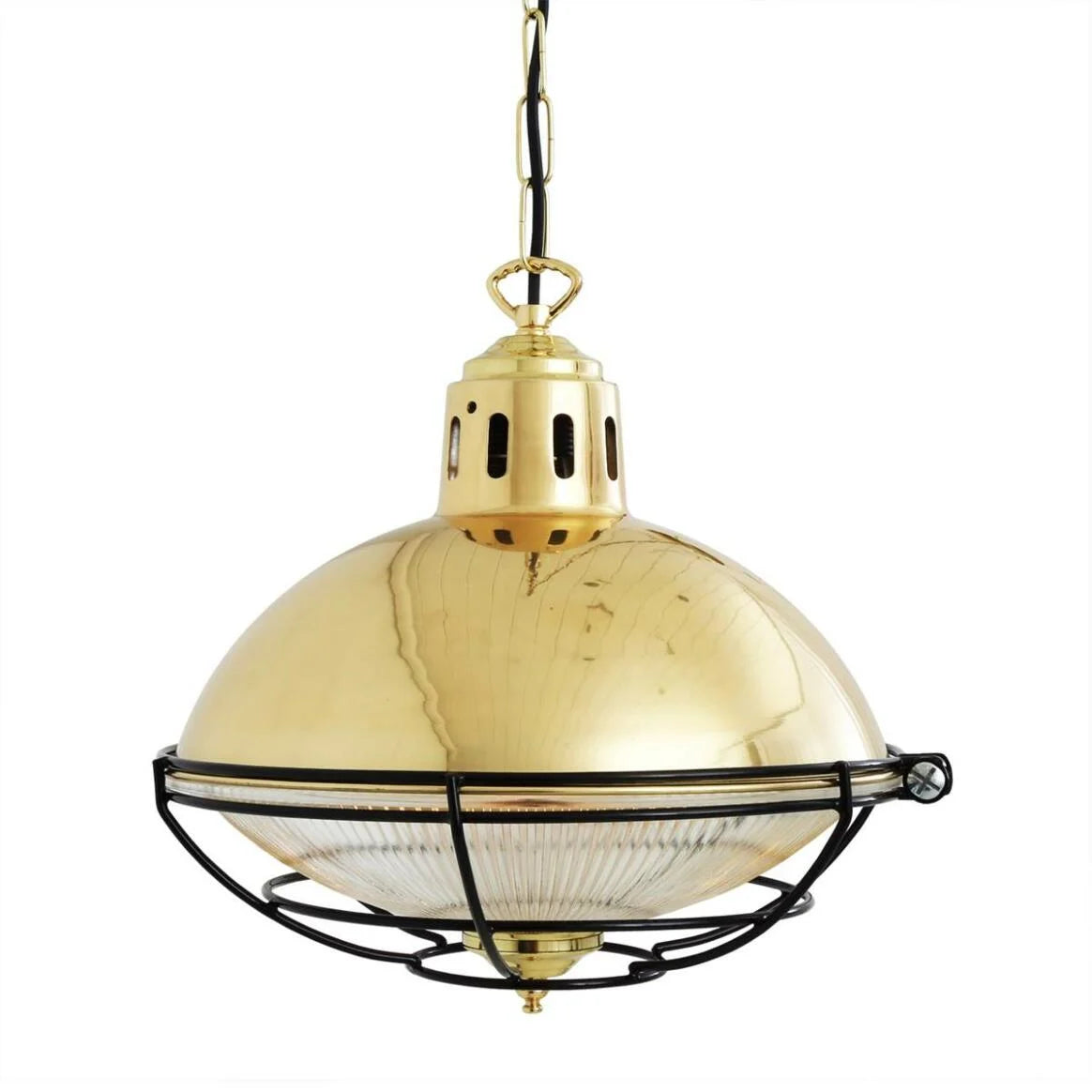 Marlow Industrial Cage Pendant Light 32cm, product shot