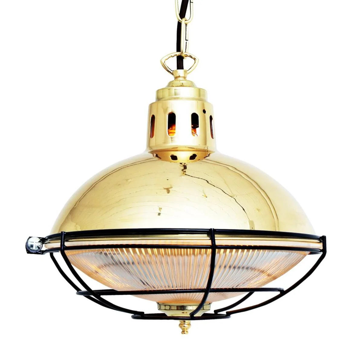 Marlow Industrial Cage Pendant Light 32cm, product shot