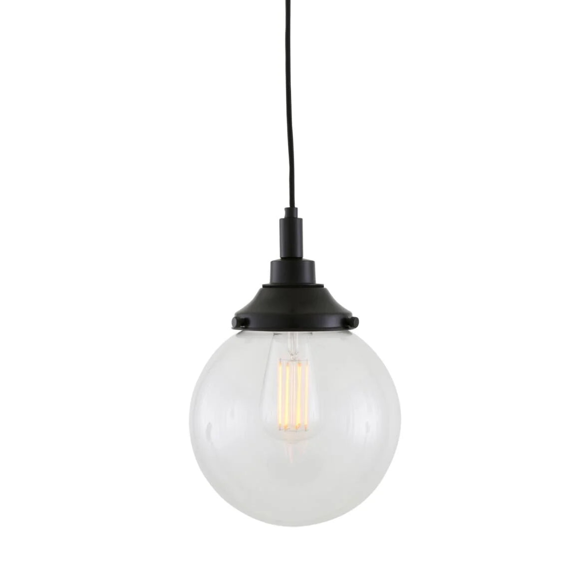 Laguna Clear Globe Pendant Light 20cm IP44