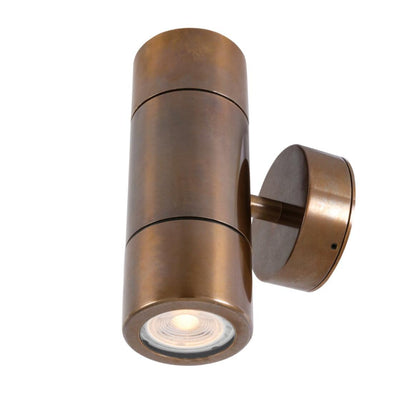 Lana Up / Down Brass Wall Light IP44 / IP65