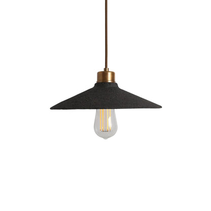 Pyrus Ceramic Pendant Light 28cm, Black Clay