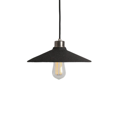 Pyrus Ceramic Pendant Light 28cm, Black Clay