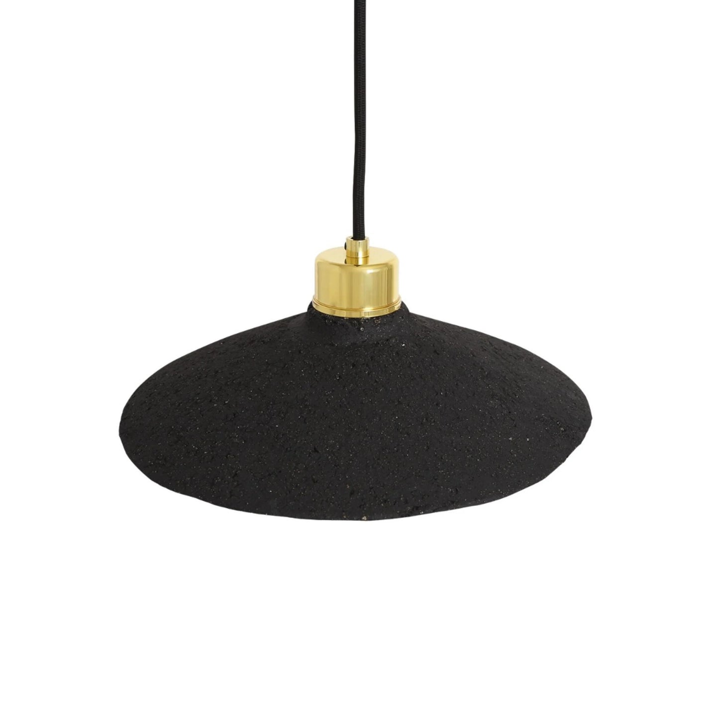 Pyrus Ceramic Pendant Light 28cm, Black Clay