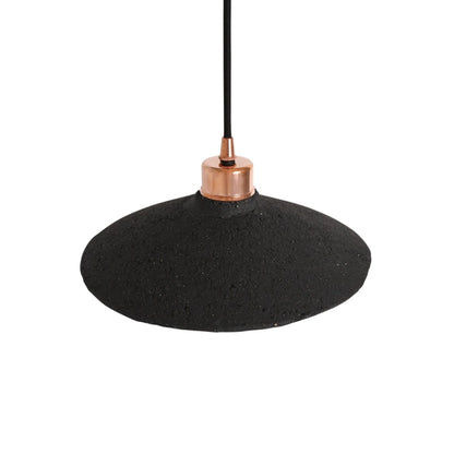 Pyrus Ceramic Pendant Light 28cm, Black Clay