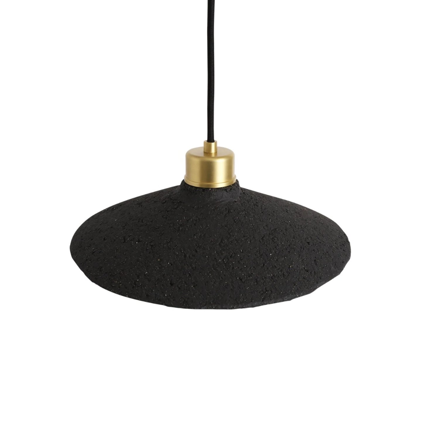 Pyrus Ceramic Pendant Light 28cm, Black Clay