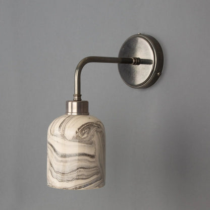 Osier Marbled Ceramic Wall Light