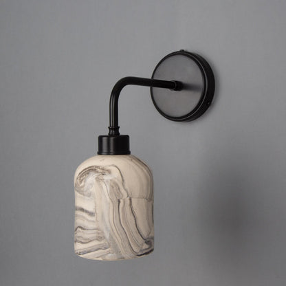 Osier Marbled Ceramic Wall Light