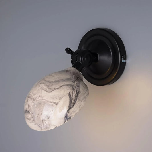 Coco Adjustable Marbled Ceramic Wall Light