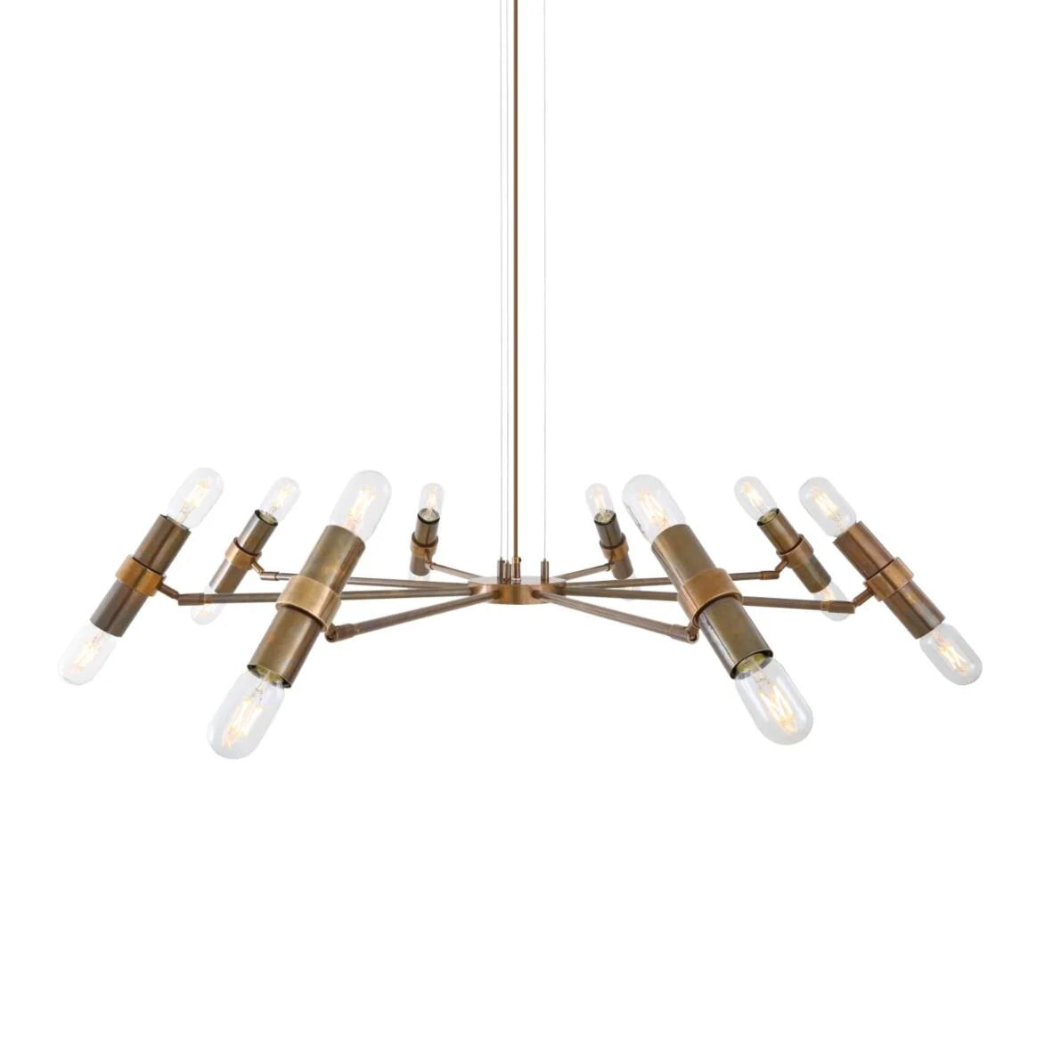 Kendu Modern Adjustable Chandelier, Eight-Arm